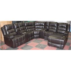 NEW BORDEAU 5PC DELUXE DBL CONSOLE SECTIONAL