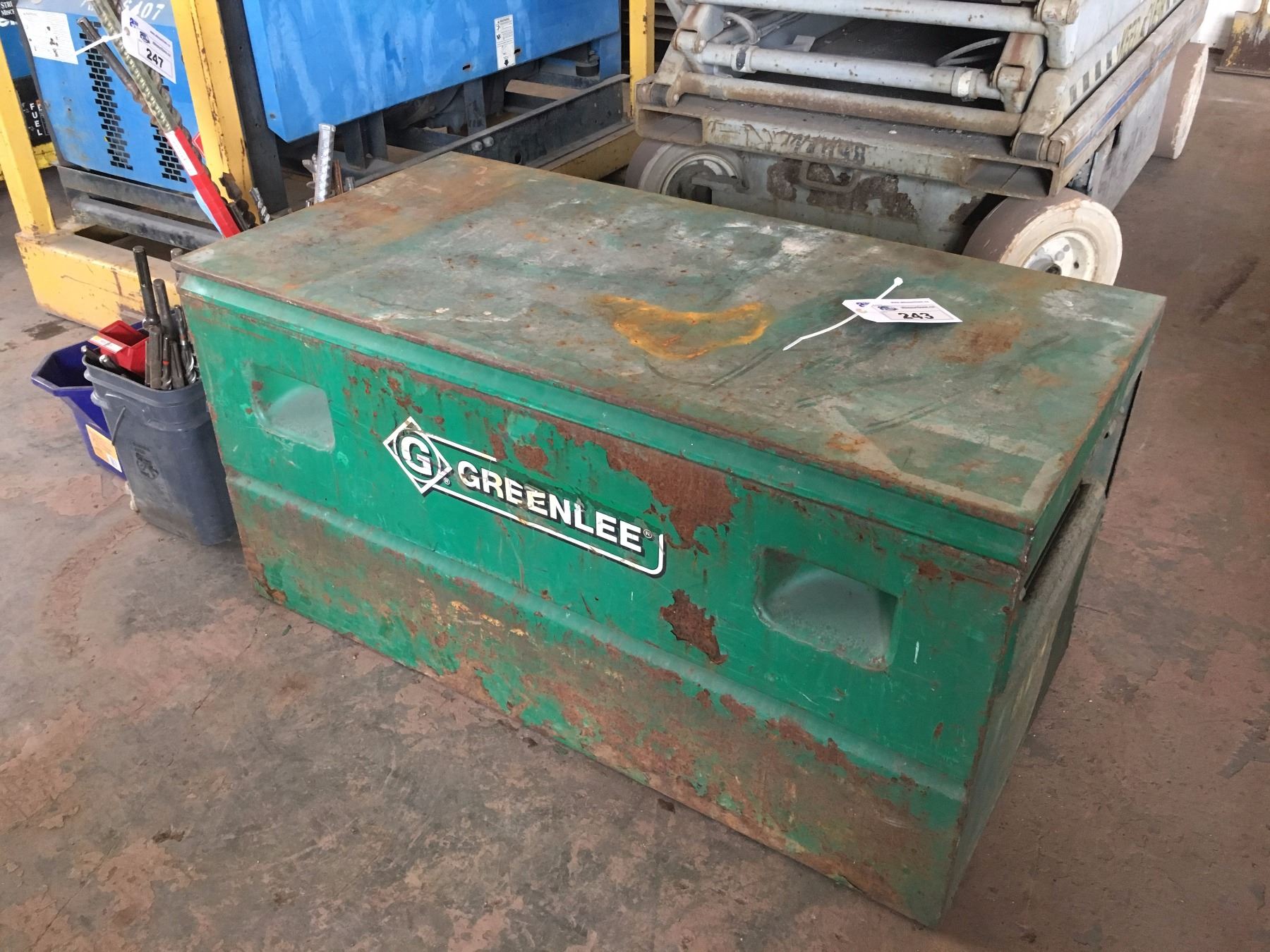 Greenlee Rigging Box MOBILE GREENLEE JOB BOX AND CONTENTS
