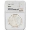 Image 1 : 1881-S $1 Morgan Silver Dollar Coin NGC MS63