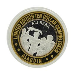 .999 Silver Aladdin Resort Casino Las Vegas, NV $10 Limited Edition Gaming Token