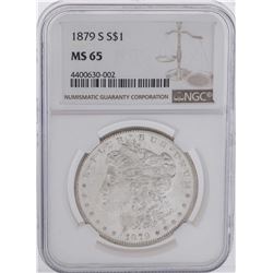 1879-S $1 Morgan Silver Dollar Coin NGC MS65
