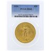 Image 1 : 1924 $20 St. Gaudens Double Eagle Gold Coin PCGS MS65