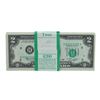 Image 1 : Pack of (100) Consecutive 1976 $2 Federal Reserve Notes Uncirculated St. Louis
