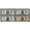 Image 1 : Lot of (4) 1934 $5 Silver Certificate Notes