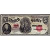 Image 1 : 1907 $5 Woodchopper Legal Tender Note