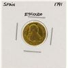 Image 1 : 1791 Charles IV Spanish Escudo Gold Coin