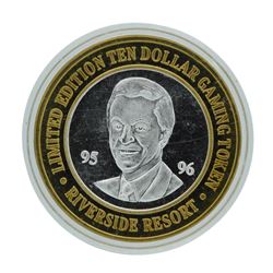 .999 Silver Riverside Resort Casino Laughlin, NV $10 Limited Edition Gaming Toke