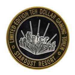 .999 Silver Stardust Resort Las Vegas, Nevada $10 Casino Limted Edition Gaming T