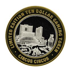 .999 Silver Circus Circus Hotel & Casino Las Vegas $10 Limited Edition Gaming To