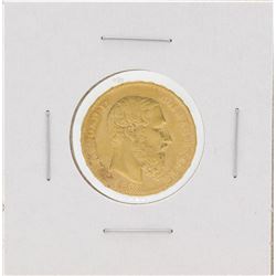 1877 Belgium 20 Francs Gold Coin