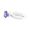 Image 2 : 18KT White Gold Ladies 0.94ct Sapphire and Diamond Ring
