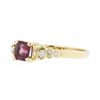 Image 2 : 14KT Yellow Gold 0.70ct Pink Tourmaline and Diamond Ring