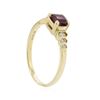 Image 3 : 14KT Yellow Gold 0.70ct Pink Tourmaline and Diamond Ring