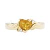 Image 1 : 14KT Yellow Gold Lady's 1.00ct Citrine and Diamond Ring