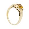 Image 3 : 14KT Yellow Gold Lady's 1.00ct Citrine and Diamond Ring