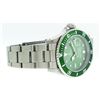 Image 4 : Rolex Stainless Steel Green Submariner Mens Wristwatch