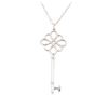 Image 2 : Tiffany & Co. Sterling Silver Key Pendant with Chain