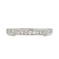 18KT White Gold 0.14ctw Diamond Ring