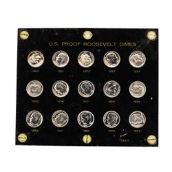 Roll of (50) 1950-1964 Proof Roosevelt Dimes