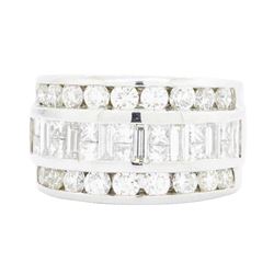 Platinum 3.65ctw Diamond Ring