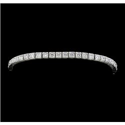 Platinum 3.35ctw Diamond Tennis Bracelet