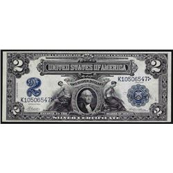 1899 $2 Mini Porthole Silver Certificate Note