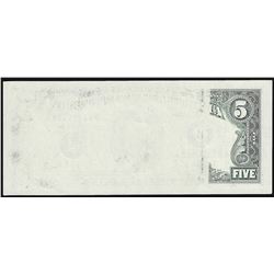 1995 $5 Federal Reserve Note ERROR Insufficient Ink
