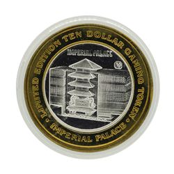 .999 Silver Imperial Palace Hotel & Casino Las Vegas $10 Limited Edition Gaming