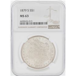 1879-S $1 Morgan Silver Dollar Coin NGC MS63