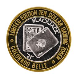 .999 Silver Colorado Belle Laughlin, Nevada $10 Casino Limited Edition Gaming To