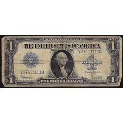 1923 $1 Silver Certificate Note Fancy Serial Number