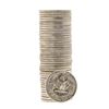 Image 2 : Roll of (40) 1957 Brilliant Uncirculated Washington Silver Quarters