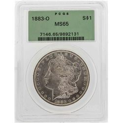 1883-O $1 Morgan Silver Dollar Coin PCGS MS65