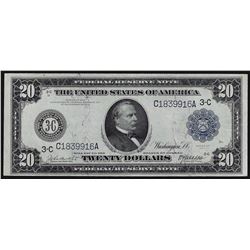 1914 $20 Federal Reserve Note Blue Seal