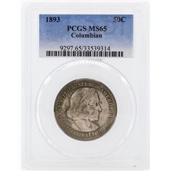 1893 Columbian Centennial Commemorative Half Dollar Coin PCGS MS65