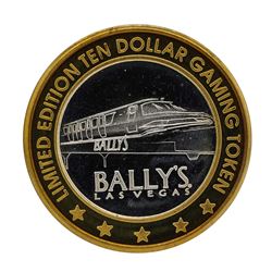 .999 Silver Bally's Las Vegas, Nevada $10 Casino Limited Edition Gaming Token