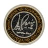 Image 2 : .999 Silver Paris Las Vegas, Nevada $10 Casino Limited Edition Gaming Token