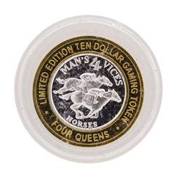 .999 Silver Four Queens Hotel & Casino Las Vegas, NV $10 Limited Edition Gaming