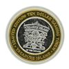 Image 2 : .999 Silver Treasure Island Las Vegas $10 Casino Limited Edition Gaming Token