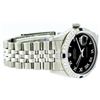 Image 3 : Rolex Mens Stainless Steel Sapphire and Diamond Datejust Wristwatch