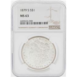 1879-S $1 Morgan Silver Dollar Coin NGC MS63