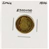 Image 1 : 1804 Charles IV Spanish Escudo Gold Coin