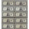 Image 1 : Lot of (10) 1957 $1 Silver Certificate STAR Notes