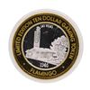 Image 1 : .999 Silver Flamingo Las Vegas, Nevada $10 Casino Limited Edition Gaming Token