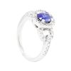 Image 4 : Platinum 0.89ct Sapphire and Diamond Ring