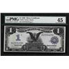 Image 1 : 1899 $1 Black Eagle Silver Certificate Note PMG Choice XF45