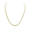 Image 2 : 14KT Yellow Gold Regular Rope Chain