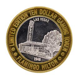 .999 Silver Flamingo Hilton Las Vegas, Nevada $10 Casino Limited Edition Gaming