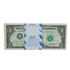 Image 1 : Pack of (100) Consecutive 2001 $1 Federal Reserve STAR Notes Chicago
