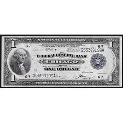 1918 $1 Federal Reserve Bank of Chicago National Currency Note